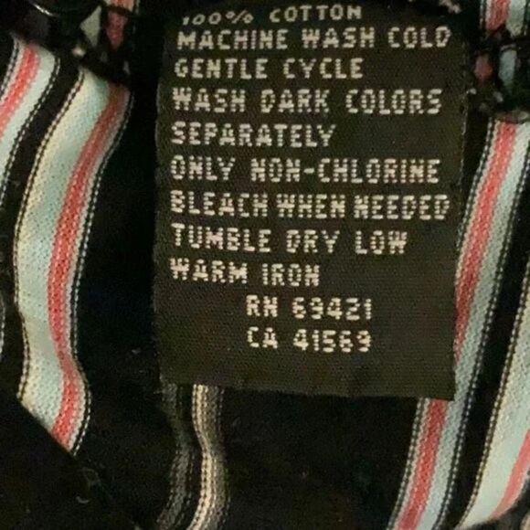 Greg Norman Polo Stripe Shirt 3/4 Button Front Short Sleeves Men's Size Large - Picture 7 of 8